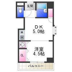 スカイコート堺の物件間取画像